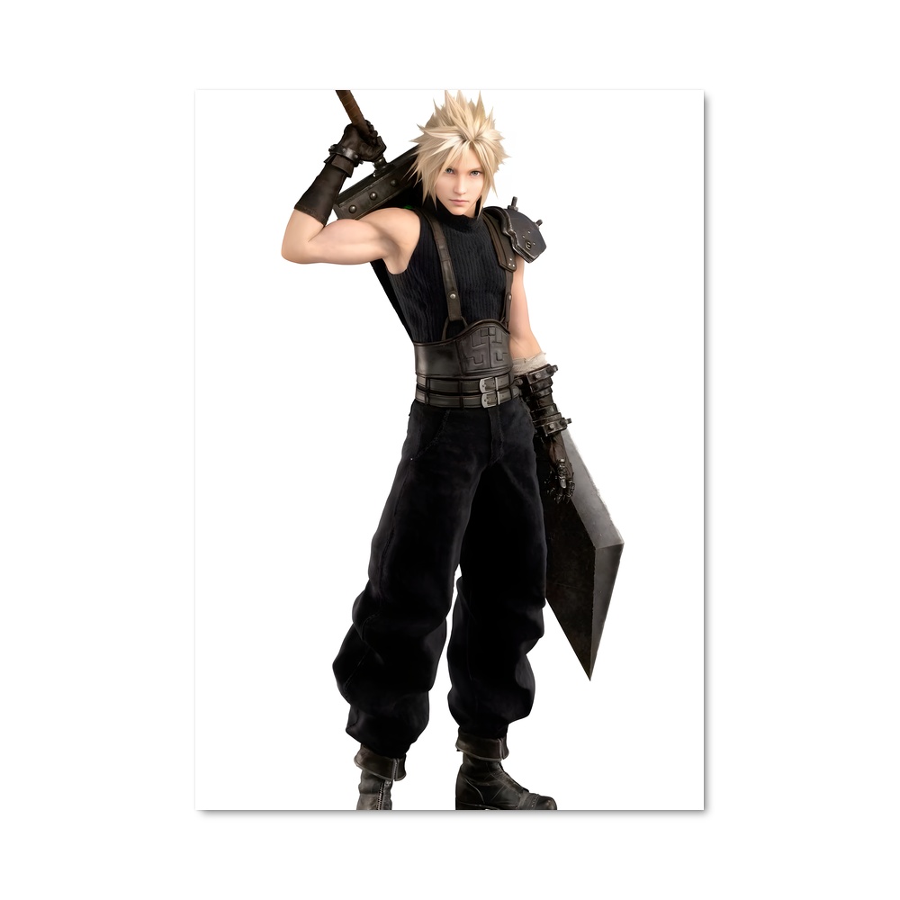Poster Cloud strife RPG – affiche Final Fantasy